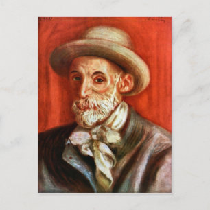 Cartão Postal Renoir - Autorretrato 1910 por Pierre Renoir