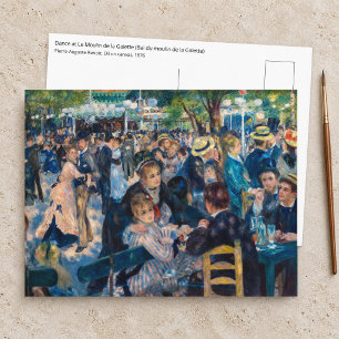 Cartão Postal Renoir - Dança no Moulin de la Galette