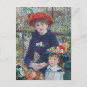 Cartão Postal Renoir Duas Irmãs Varanda Impressionismo Francês