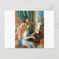 Renoir Girls no Piano Impressionismo Pintura