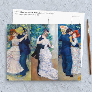 Cartão Postal Renoir - Série Dança: Bougival, Cidade & Campo