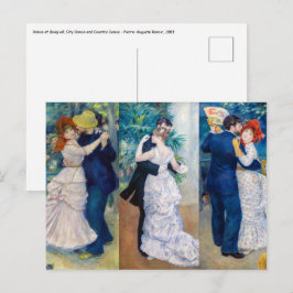 Cartão Postal Renoir - Série de dança: Bougal, Cidade e País