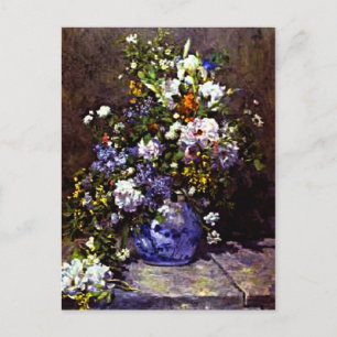 Cartão Postal Renoir - Vase Azul