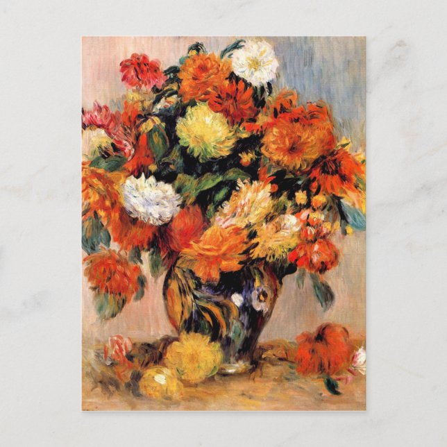 Cartão Postal Renoir - Vase das Flores, 1884 (Frente)