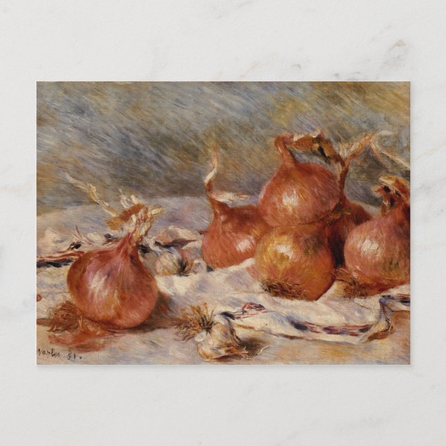 Cartão Postal Renoir's Still Life with Onions (1881) (Frente)