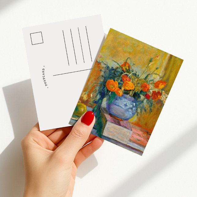 Cartão Postal Renoncules to Vase Bleu | Pierre Bonnard (Criador carregado)