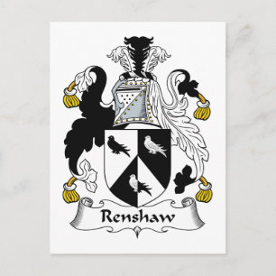 Cartão Postal Renshaw Family Crest