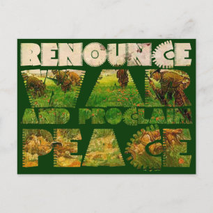 Cartão Postal Renúncia à Guerra e Proclamação da Paz
