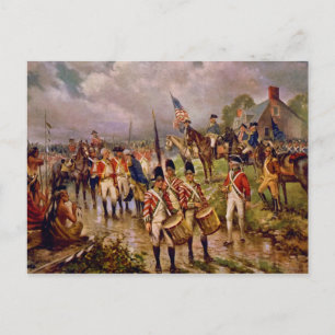 Cartão Postal Renúncia de Burgoyne em Saratoga por Percy Moran