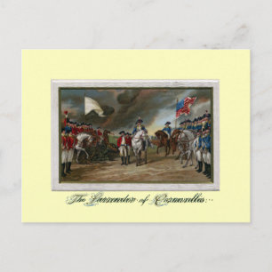 Cartão Postal Renúncia de Lord Cornwallis em Yorktown