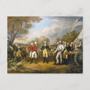 Cartão Postal Renúncia do General Burgoyne por John Trumbull