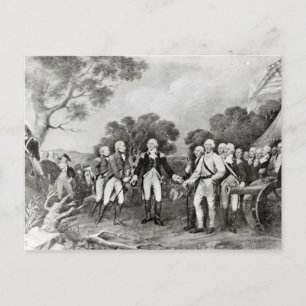 Cartão Postal Renúncia do General Burgoyne Saratoga