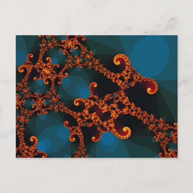 Cartão Postal Repetir Fractal (Frente)