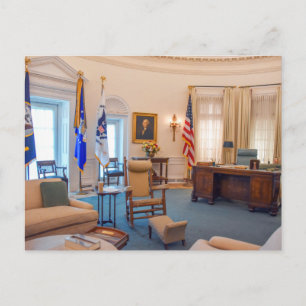 Cartão Postal Réplica da Sala Oval de Lyndon Baines Johnson