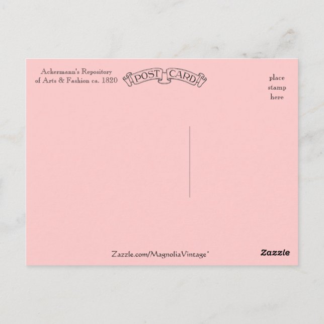 Cartão Postal Repositório do Promenade Dress Ackermann (Verso)