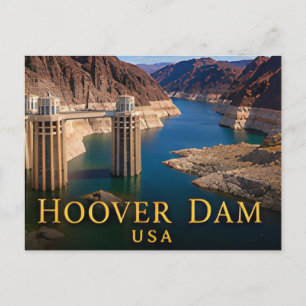 Cartão Postal Represa Hoover Nevada Arizona Rio Colorado Marco 