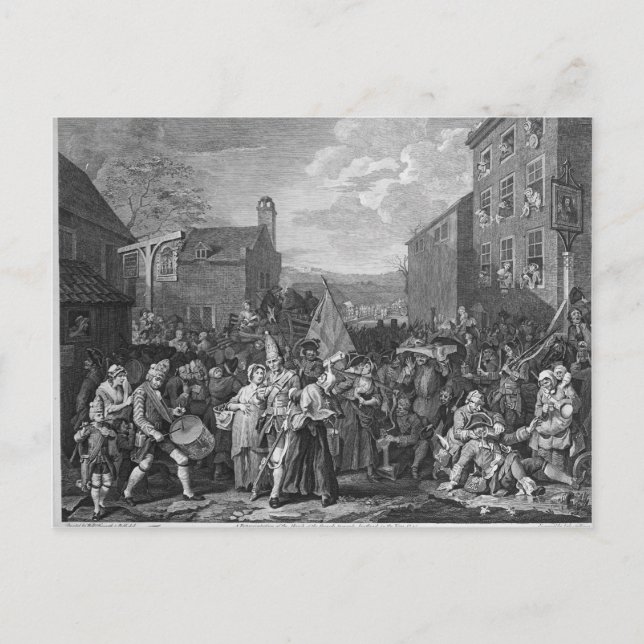 Cartão Postal Representação da Marcha das Guardas (Frente)