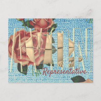 Cartão Postal Representante Avon