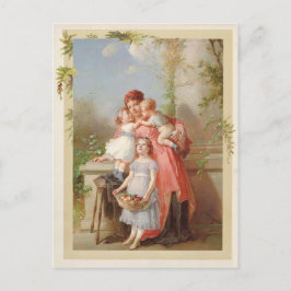 Cartão Postal Reprodução da Mãe e dos Filhos