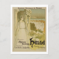 Reprodução de uma poster publicando a ópera "Ele