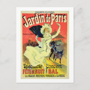 Cartão Postal Reprodução de uma Poster Publicidade a Jardin d