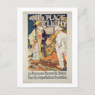 Cartão Postal Reprodução de uma poster publicitária "A La Place 