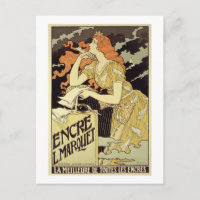 Reprodução de uma poster publicitária "Marquet Ink