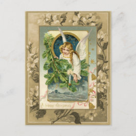 Cartão Postal Reprodução do Angel Vintage de Natal