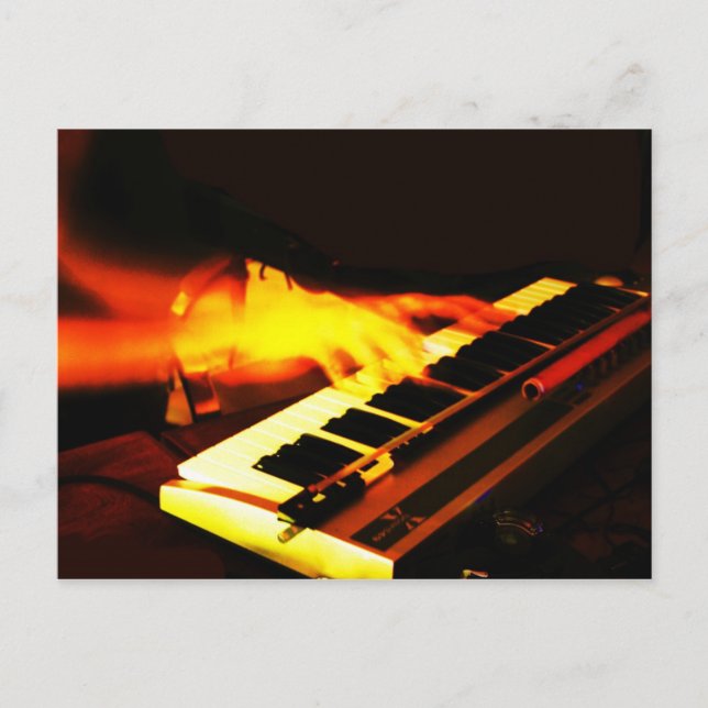 Cartão Postal Reprodução do teclado (Frente)