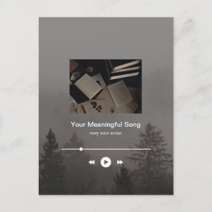 Cartão Postal Reprodutor de Música Temperamental Personalizável 