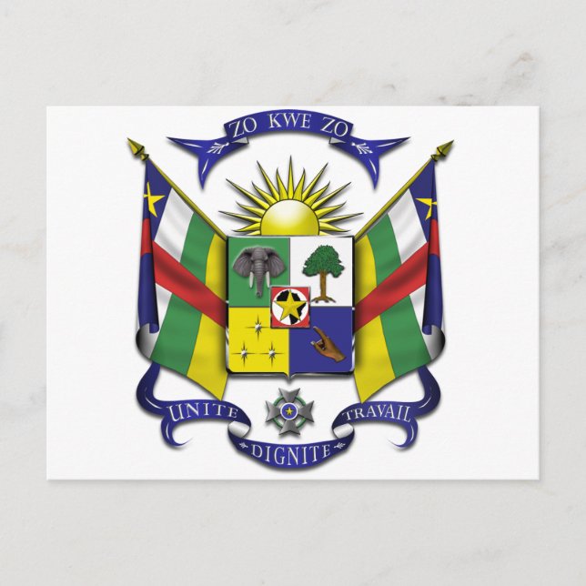 Cartão Postal República Centro-Africana CF (Frente)
