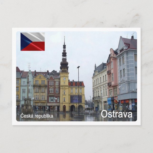 Cartão Postal República Checa - Ostrava - (Frente)