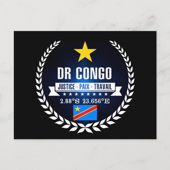 Cartão Postal República Democrática do Congo (Frente)