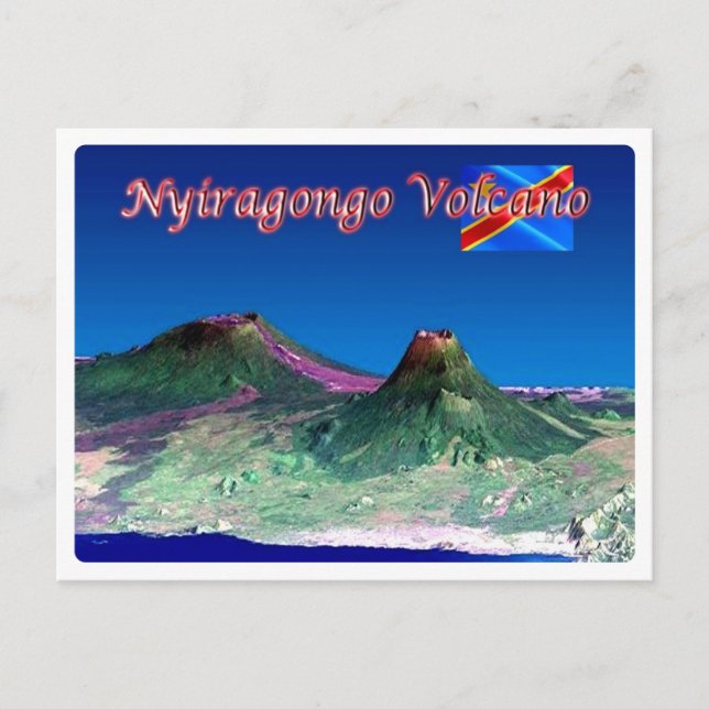 Cartão Postal República Democrática do Congo - Nyiragongo - (Frente)