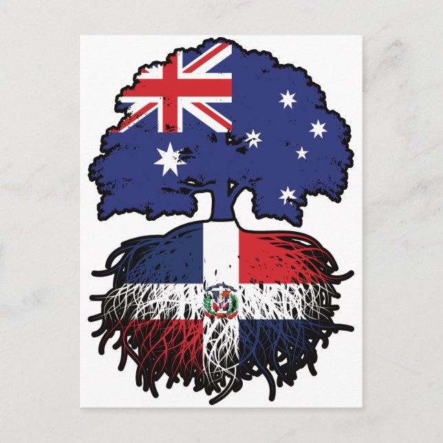Cartão Postal República Dominicana Austrália Australiana (Frente)
