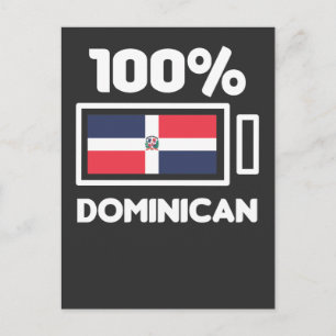 Cartão Postal República Dominicana Bandeira República Dominicana