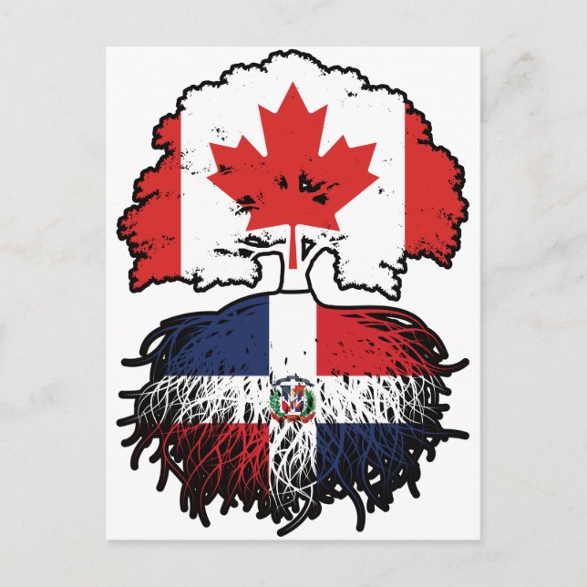 Cartão Postal República Dominicana Canadá Árvore Dominicana (Frente)