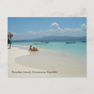 Cartão Postal República Dominicana da Ilha Paradise