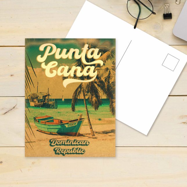 Cartão Postal República Dominicana do Punta Cana - Retro Souveni (Criador carregado)