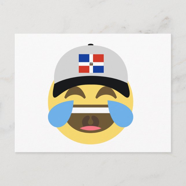 Cartão Postal República Dominicana Rindo de Emoji (Frente)