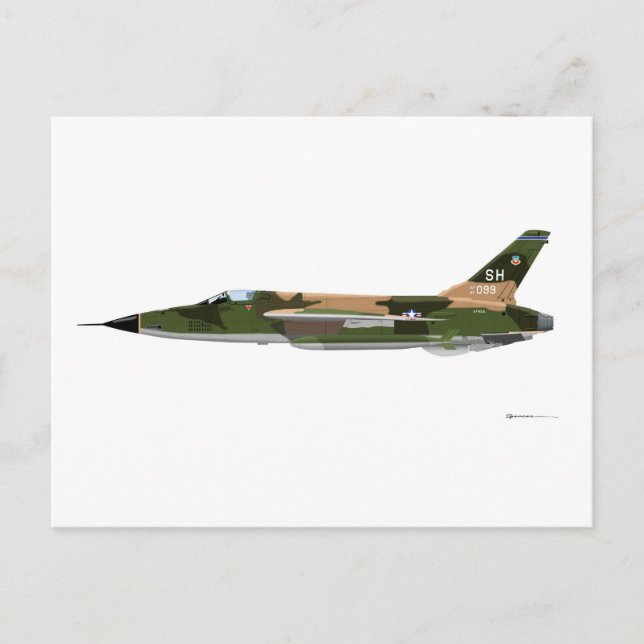 Cartão Postal República F-105 Thunderhead (Frente)