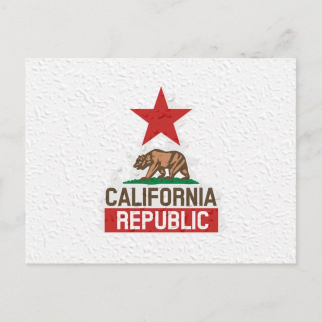 Cartão Postal República Molhada da Califórnia (Frente)