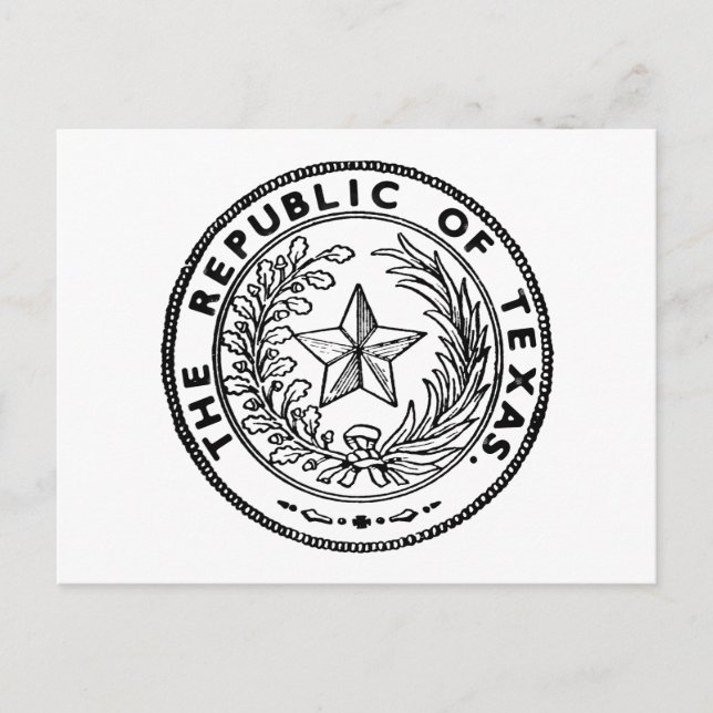 Cartão Postal República Seca do Texas (Frente)
