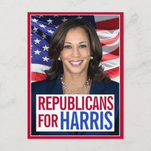 Cartão Postal Republicanos pelo Presidente Kamala Harris Foto 20