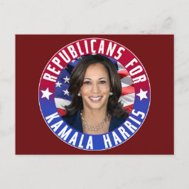 Cartão Postal Republicanos pelo Presidente Kamala Harris Foto 20