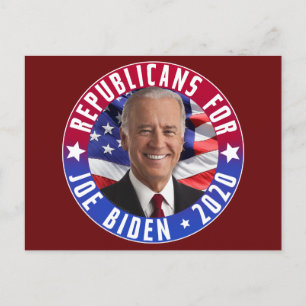 Cartão Postal Republicanos por Joe Biden Presidente dos EUA Foto