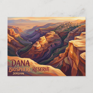 Cartão Postal Reserva da Biosfera de Dana Jordânia