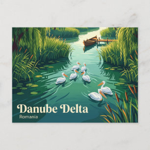Cartão Postal Reserva da Biosfera Delta do Danúbio Romênia