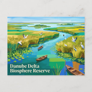 Cartão Postal Reserva da Biosfera Delta do Danúbio Romênia