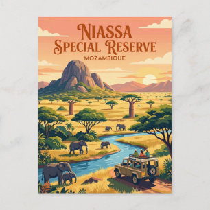 Cartão Postal Reserva Especial do Niassa Moçambique